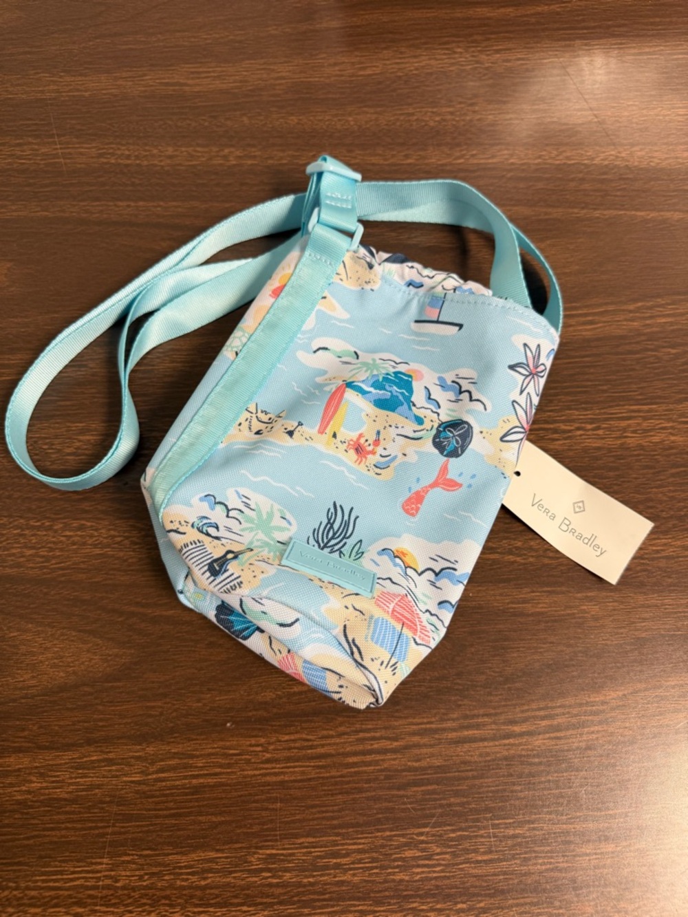 NWT Vera Bradley Lighten Up Water Bottle Crossbody Beach